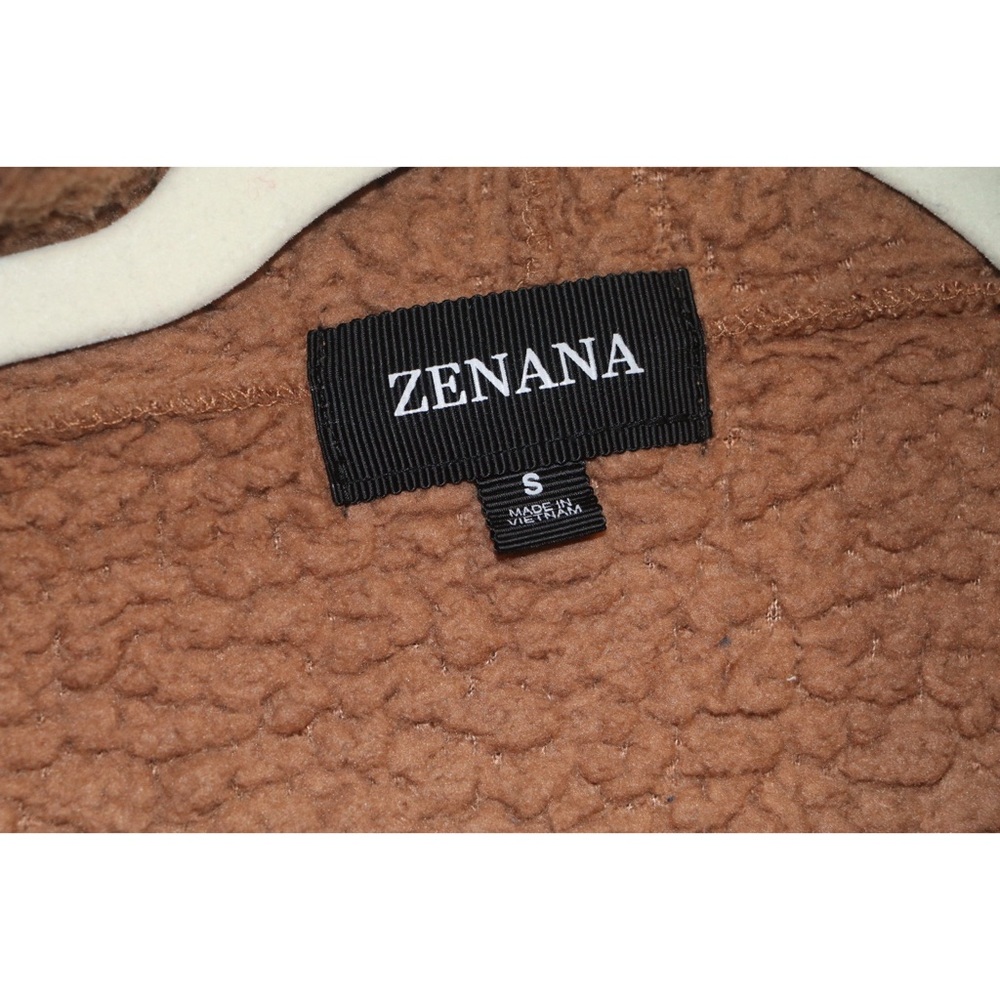 ZENANA Full Zip Sherpa Fleece Hoodie Sweater - Picture 5 of 7